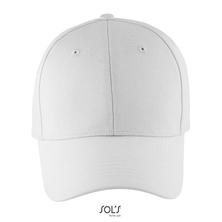 Καπέλο εξάφυλλο jockey (Blaze 03093) λευκό